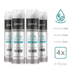 Above Ocean ocean-scent bottle emphasizes fresh marine fragrance