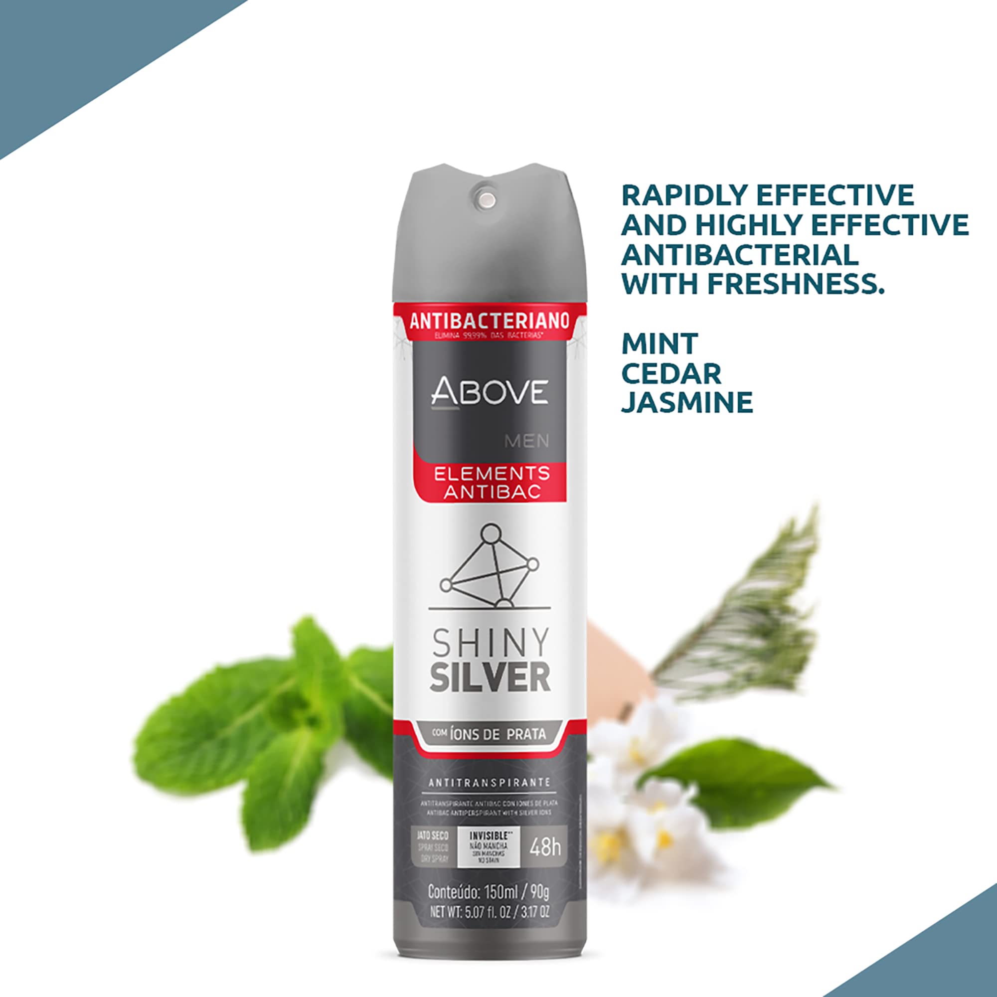 ABOVE jasmine-mint scent note envelops daily moments with light, uplifting fragrance.