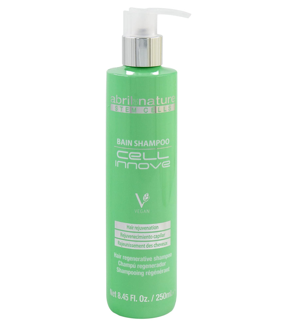 Serum applied to hair, easy distribution on damp or dry strands