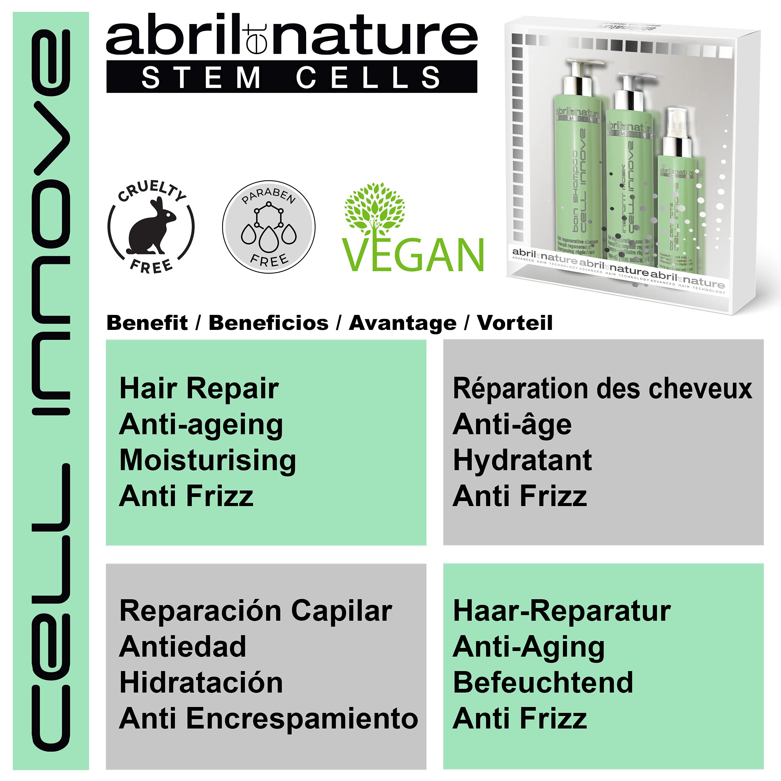 Cell Innove serum bottle, lightweight care for mid-length to ends