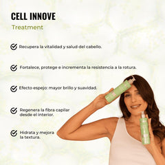 Closeup of Cell Innove shampoo lather highlighting rich cleansing for all hair types