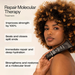 abril et nature Molecular Therapy hair mask jar demonstrates deep conditioning for softer strands