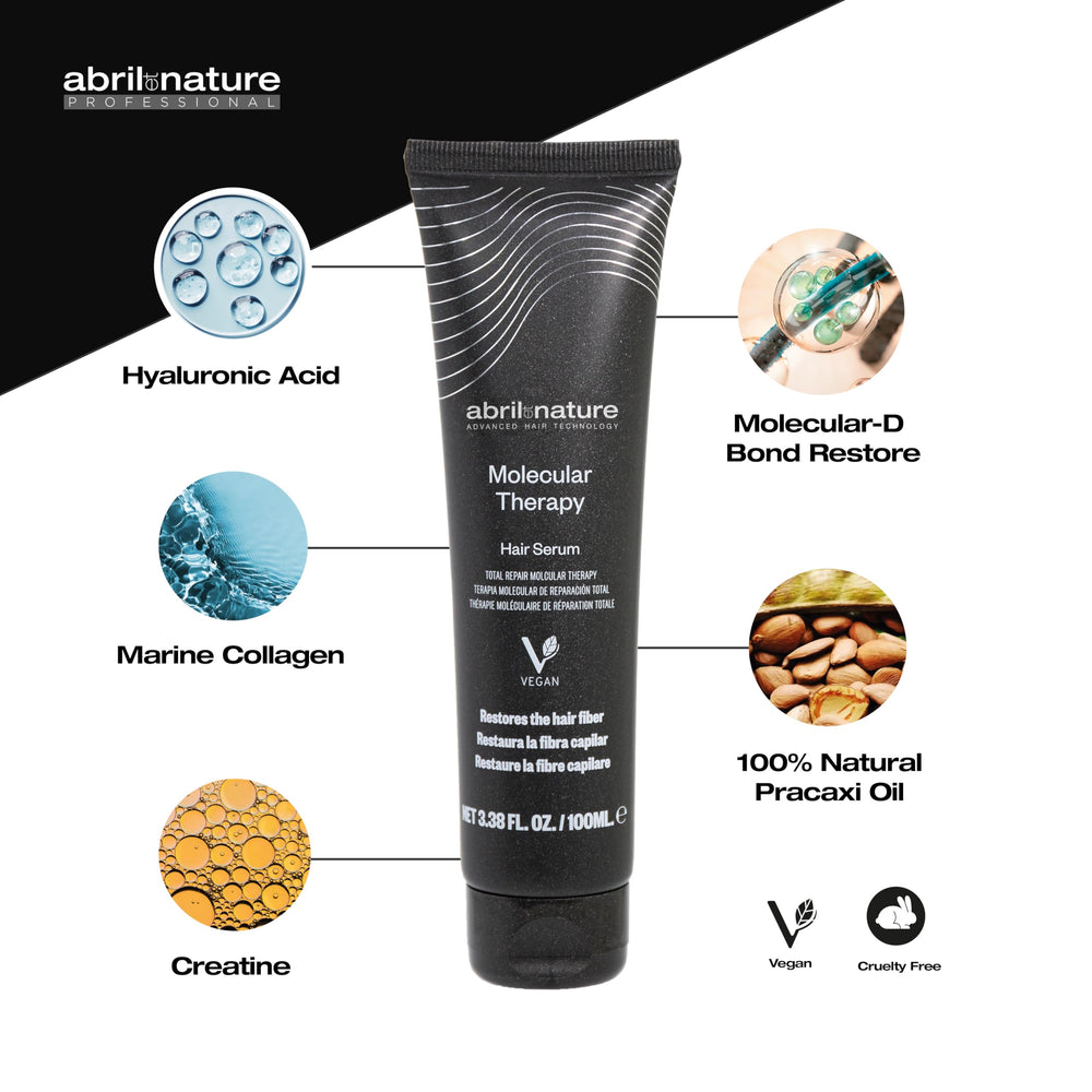 abril et nature Molecular Therapy shampoo lather closeup reveals rich foam and cleansing sensation
