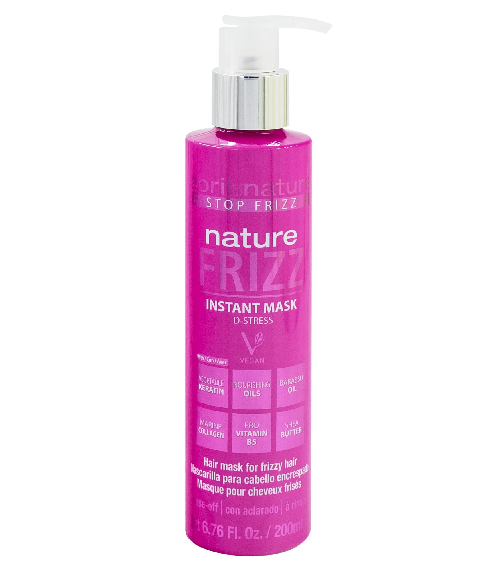 abril et nature professional hair care pack packaging highlights complete frizz management