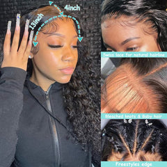 ABSFWIW HD lace front wig detail showing 13x4 front for versatile parts.