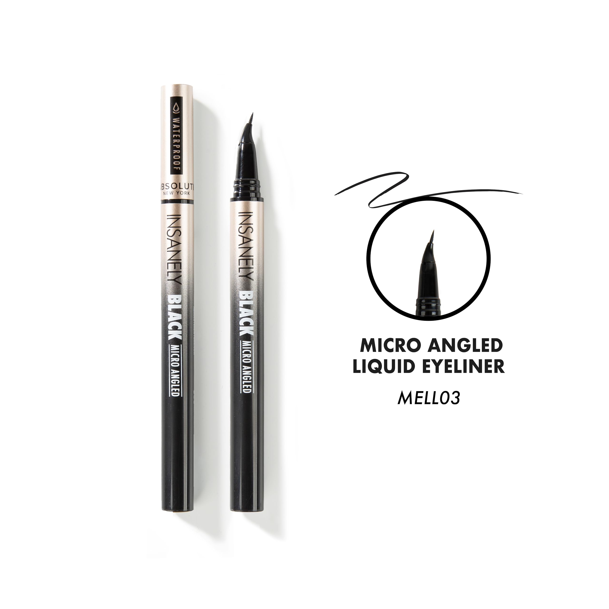 Absolute New York MELL01 long-lasting pigment delivers rich black payoff