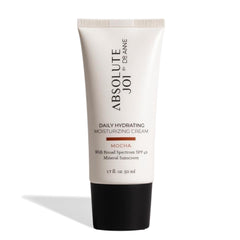 AbsoluteJOI Daily Hydrating Cream SPF 40 bottle illustrating mineral protection for daily use