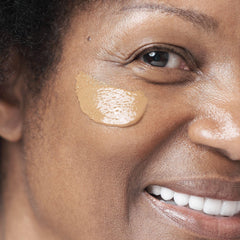 AbsoluteJOI on-skin application highlights light hydration and natural tint