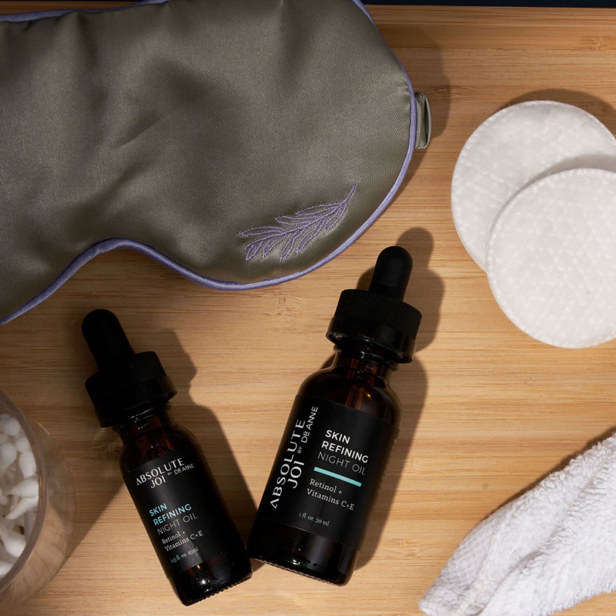AbsoluteJOI night routine setup for a refreshed morning glow.