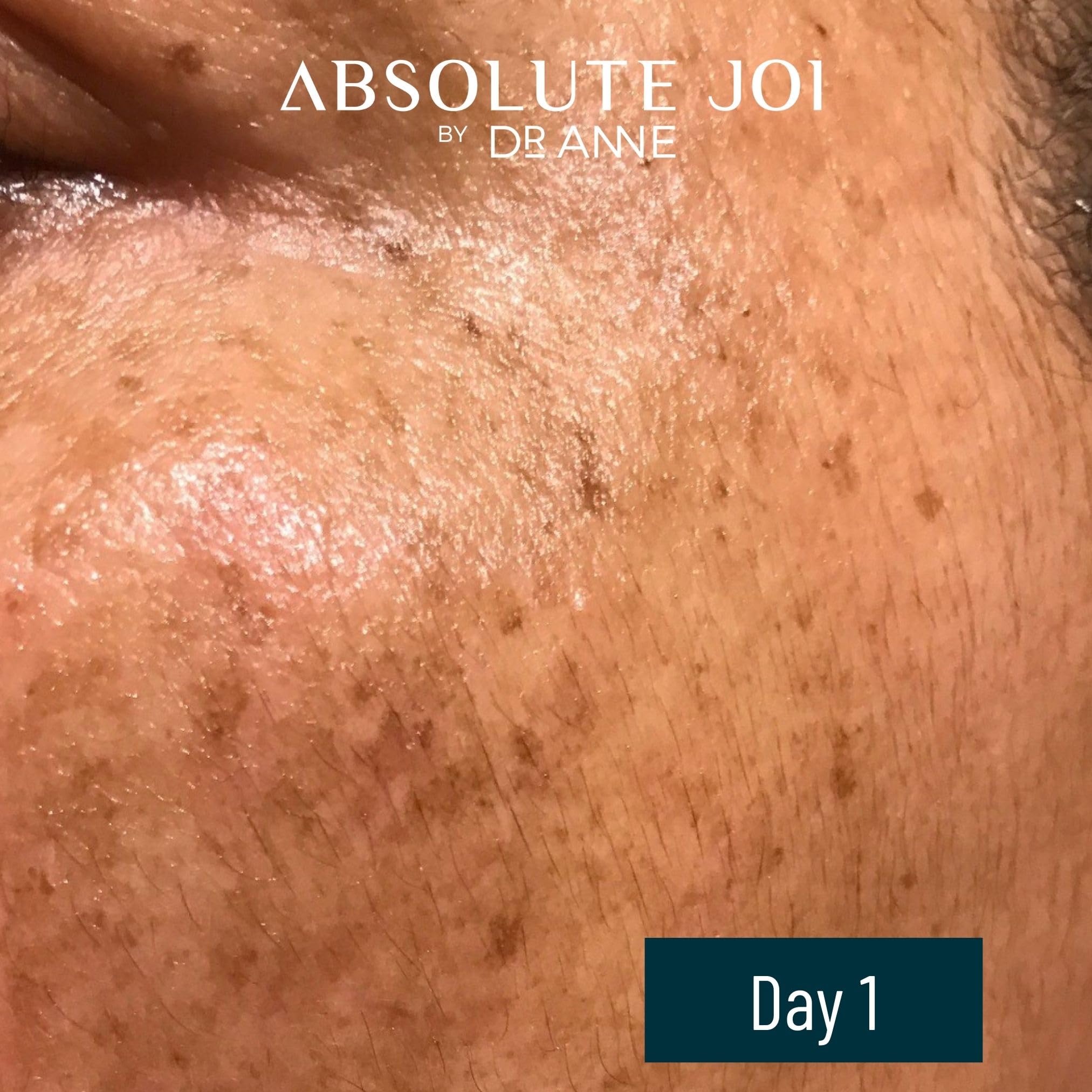 AbsoluteJOI silky serum texture shown as it spreads evenly.