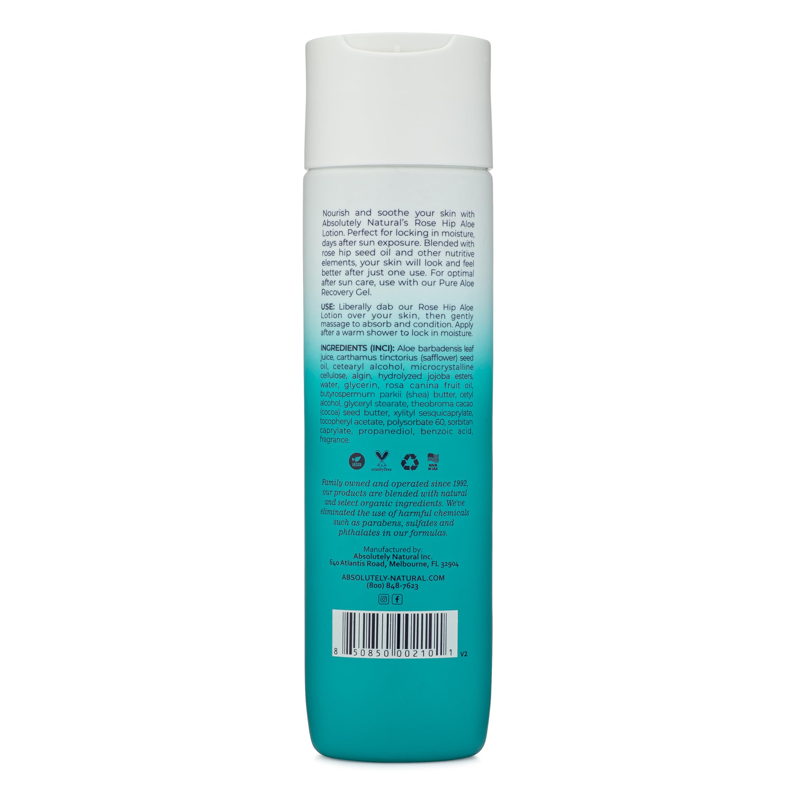 Absolutely Natural formula is reef-safe and cruelty-free for responsible skincare