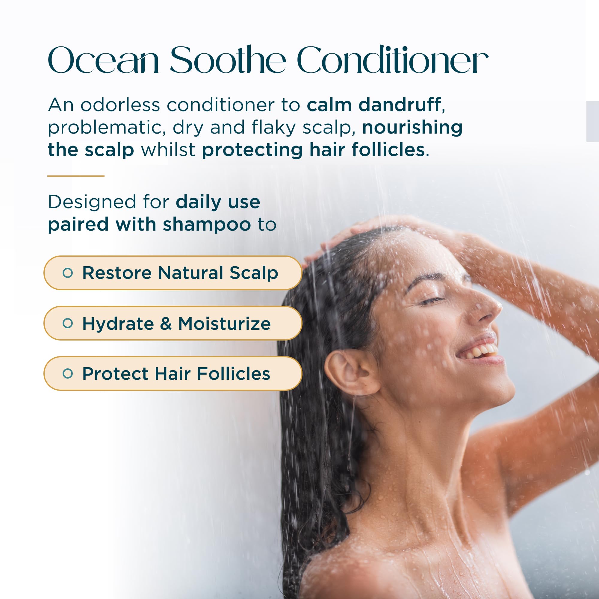 Close-up of shea butter and magnesium salt in Ocean Soothe formula.