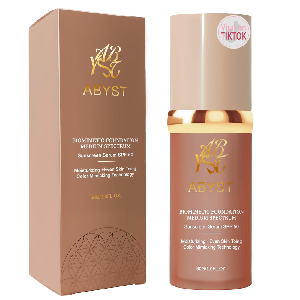 ABYST 4-in-1 concealer bottle with pump for mess-free, precise application