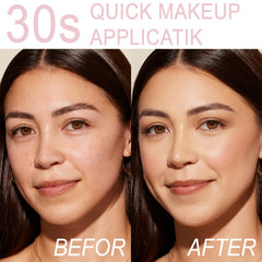 ABYST deep swatch demonstrates rich coverage without ashy undertones