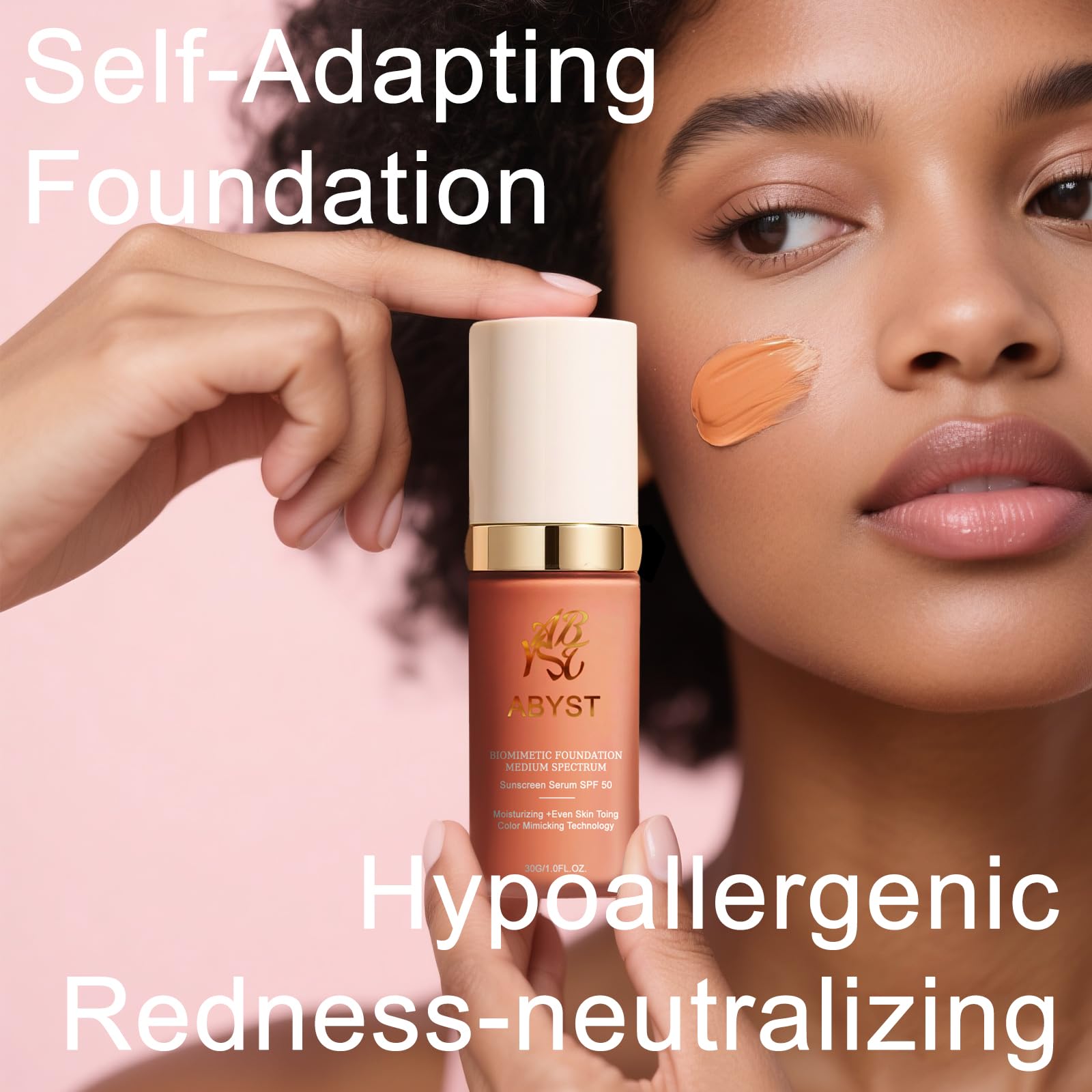 ABYST 4-in-1 concealer texture demonstrating water-resistant wear for long-lasting results