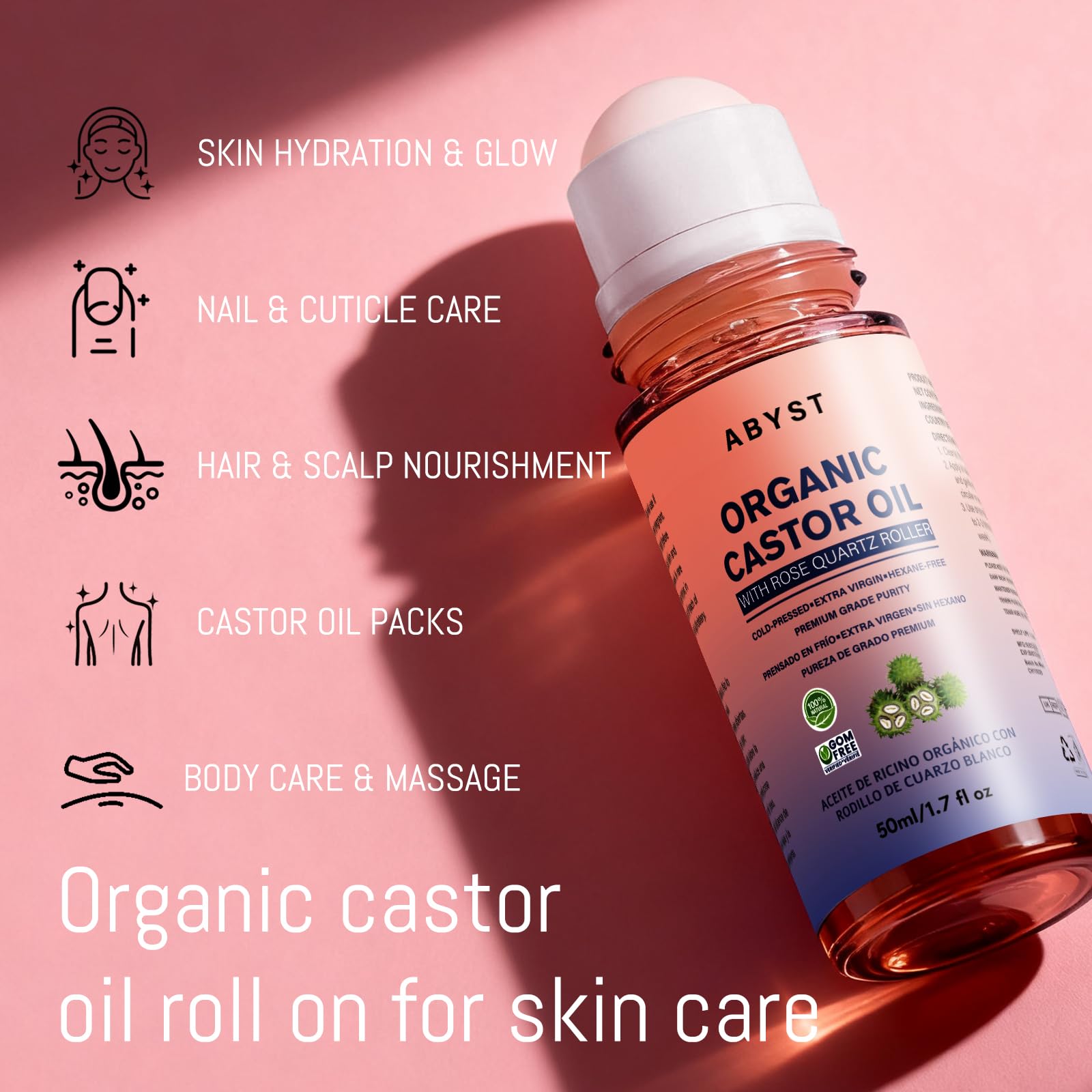 ABYST soothing self-care massage with a cooling roller.