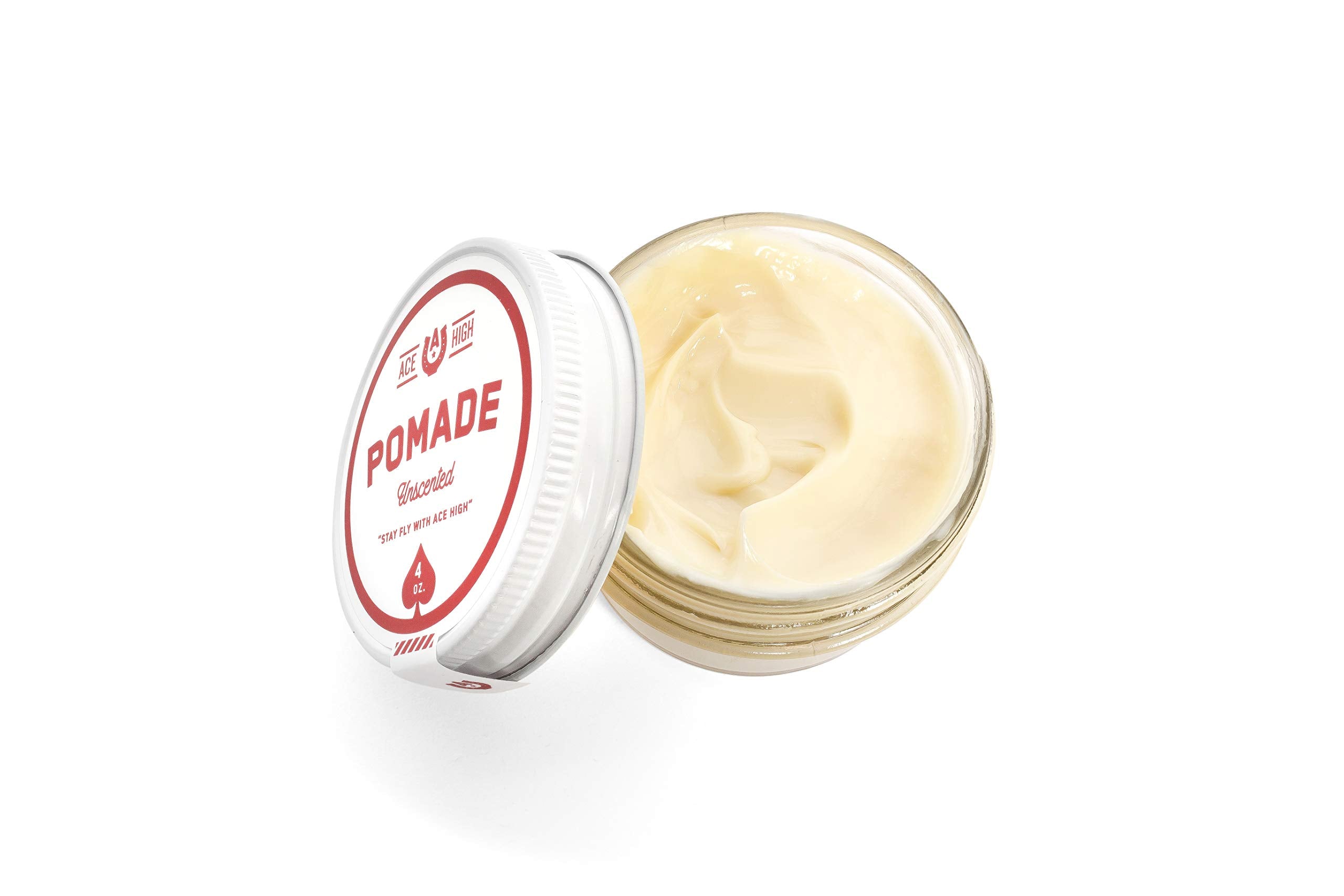 Ace High Pomade hair texture application demonstrates medium to strong hold.