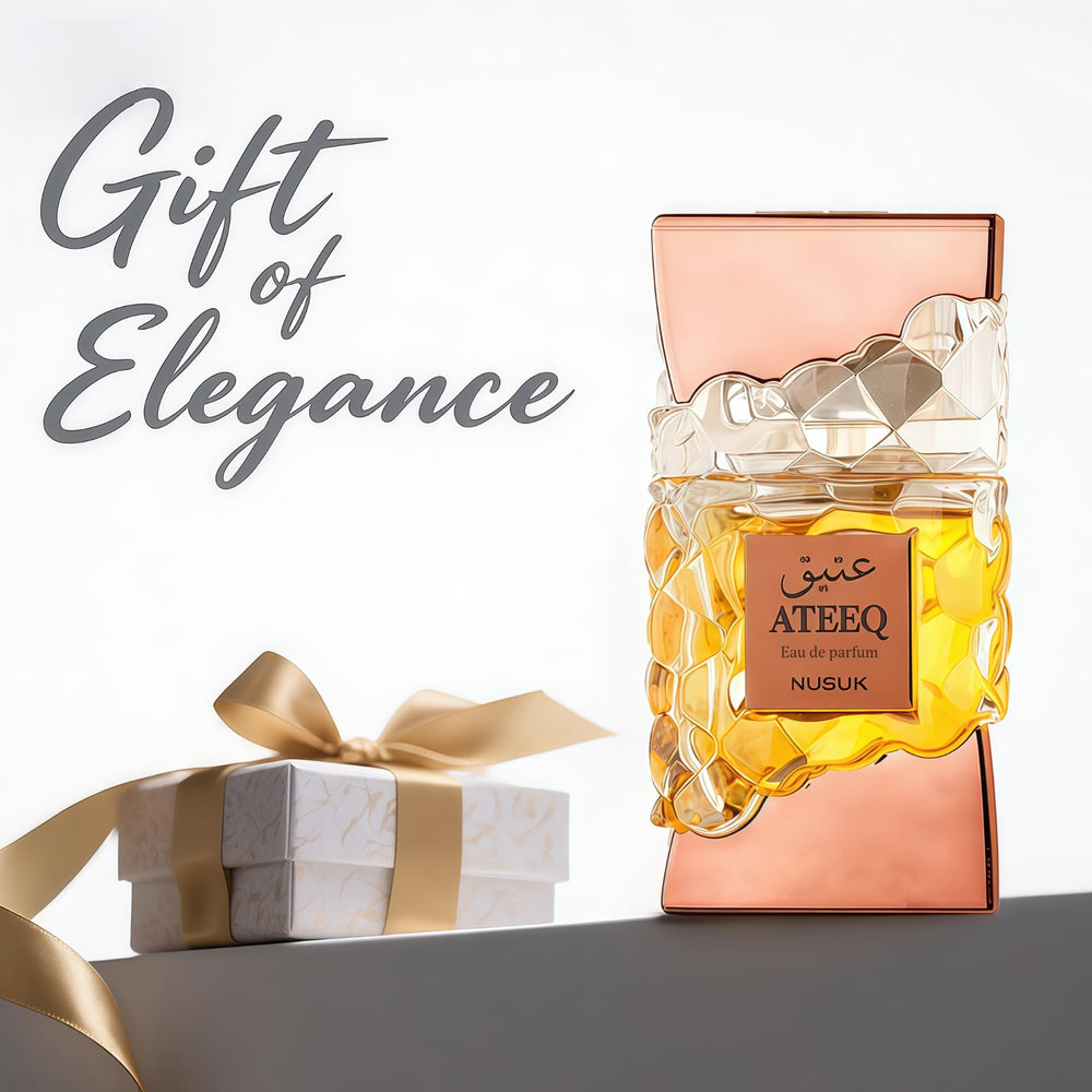 A CENTER Ateeq packaging display hints at luxury and gifting potential.