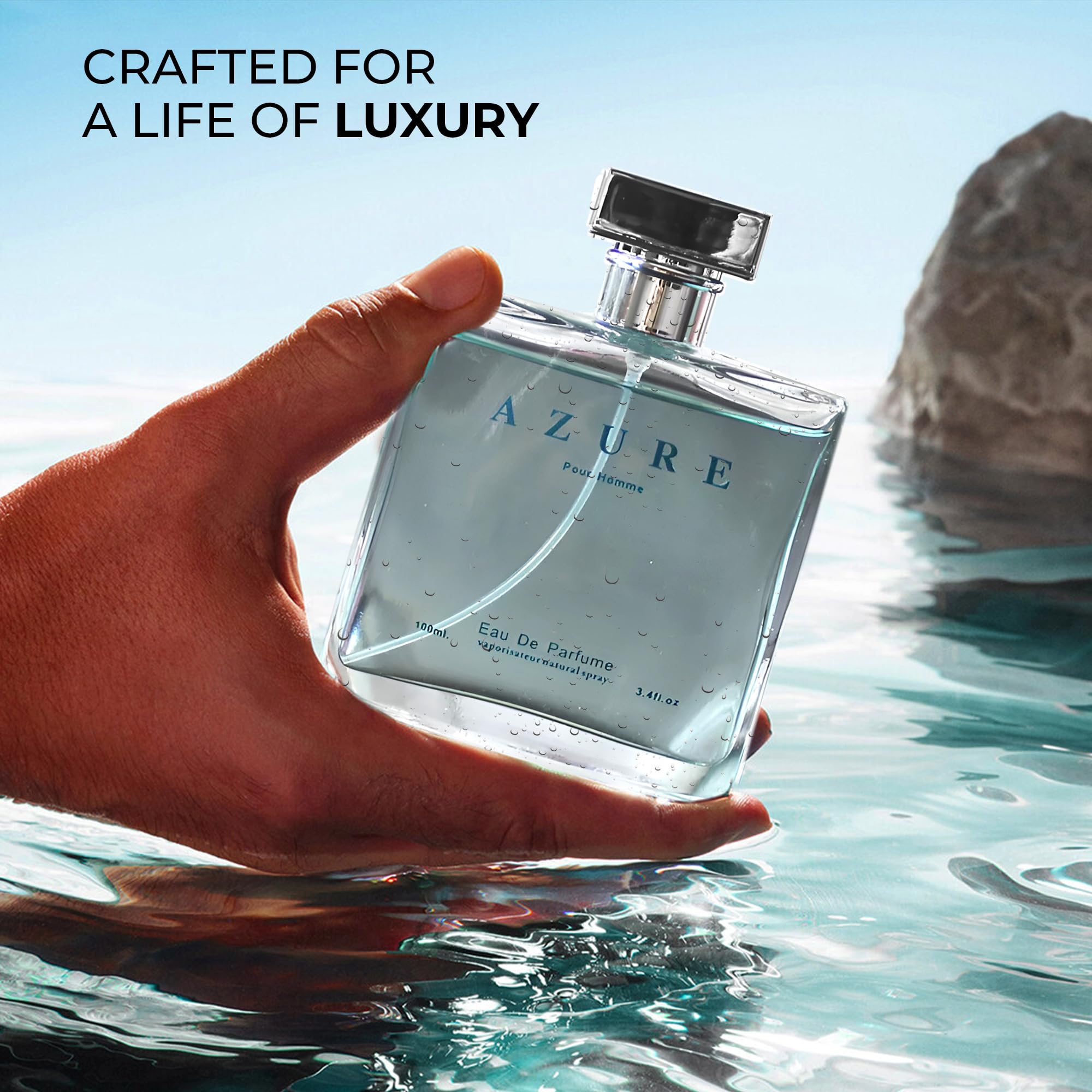 A CENTER Azure Pour Homme gift-ready packaging, perfect for a thoughtful masculine gift.