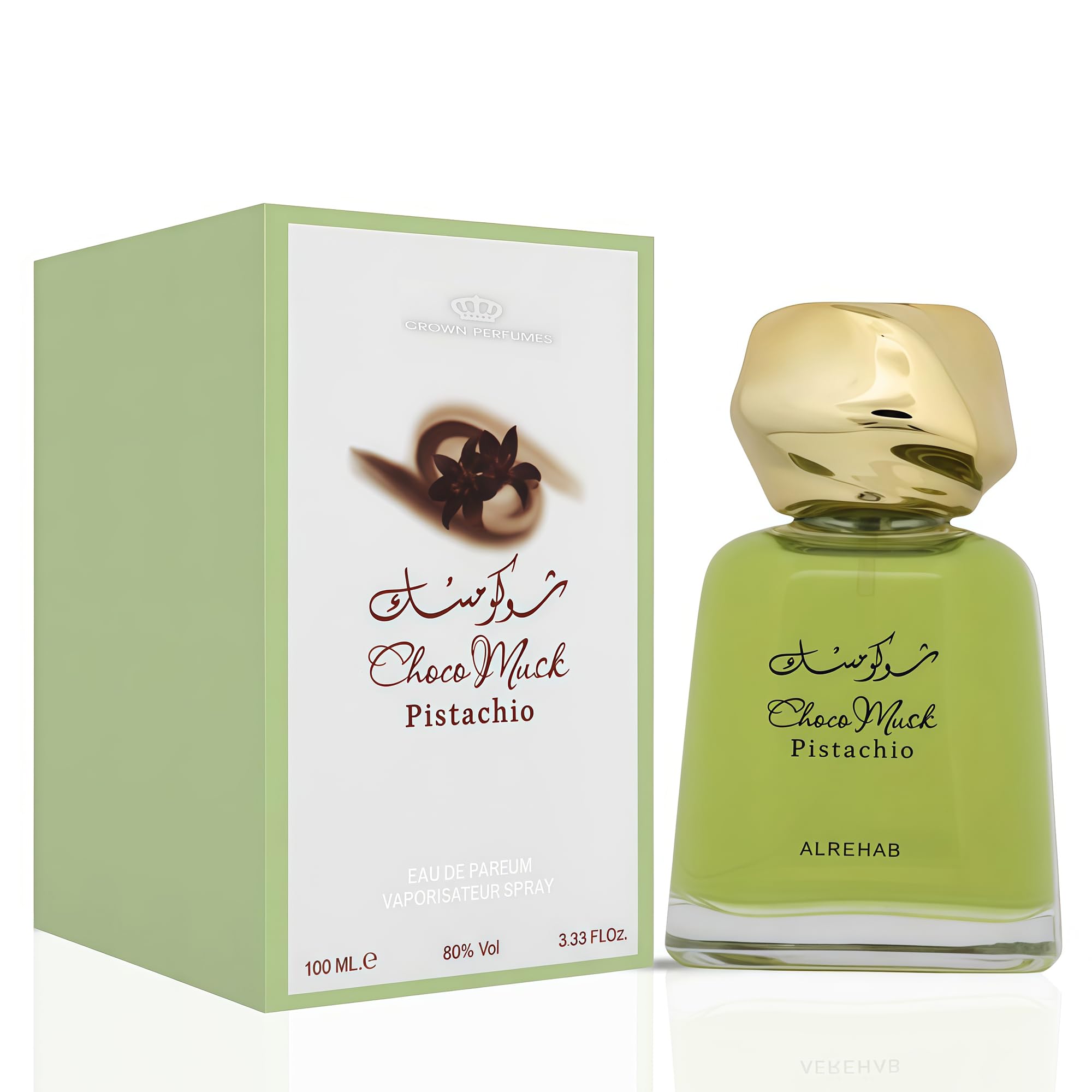 A CENTER Choco Musk Pistachio bottle for daily unisex wear.