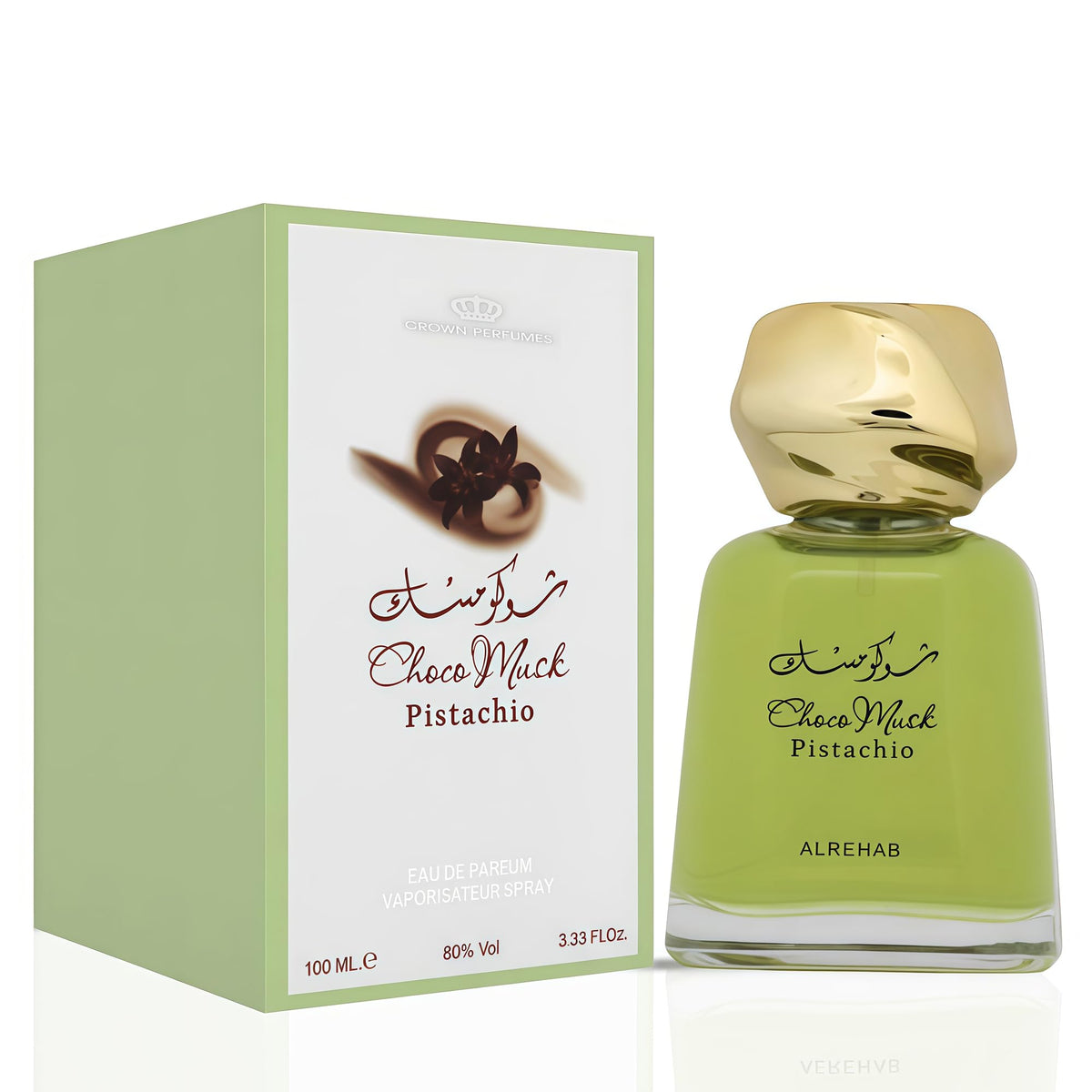 A CENTER Choco Musk Pistachio bottle for daily unisex wear.