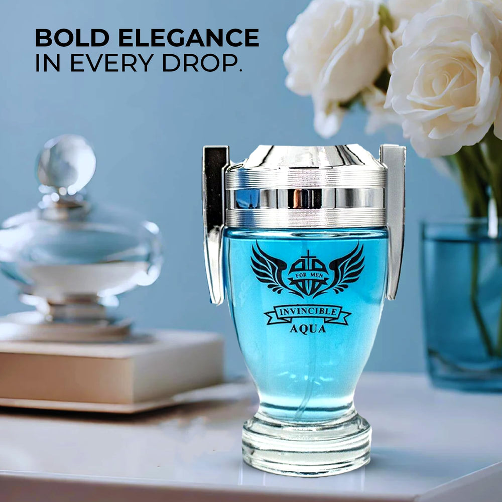 A CENTER Leather fragrance bottle exudes rugged sophistication for day-to-night wear.