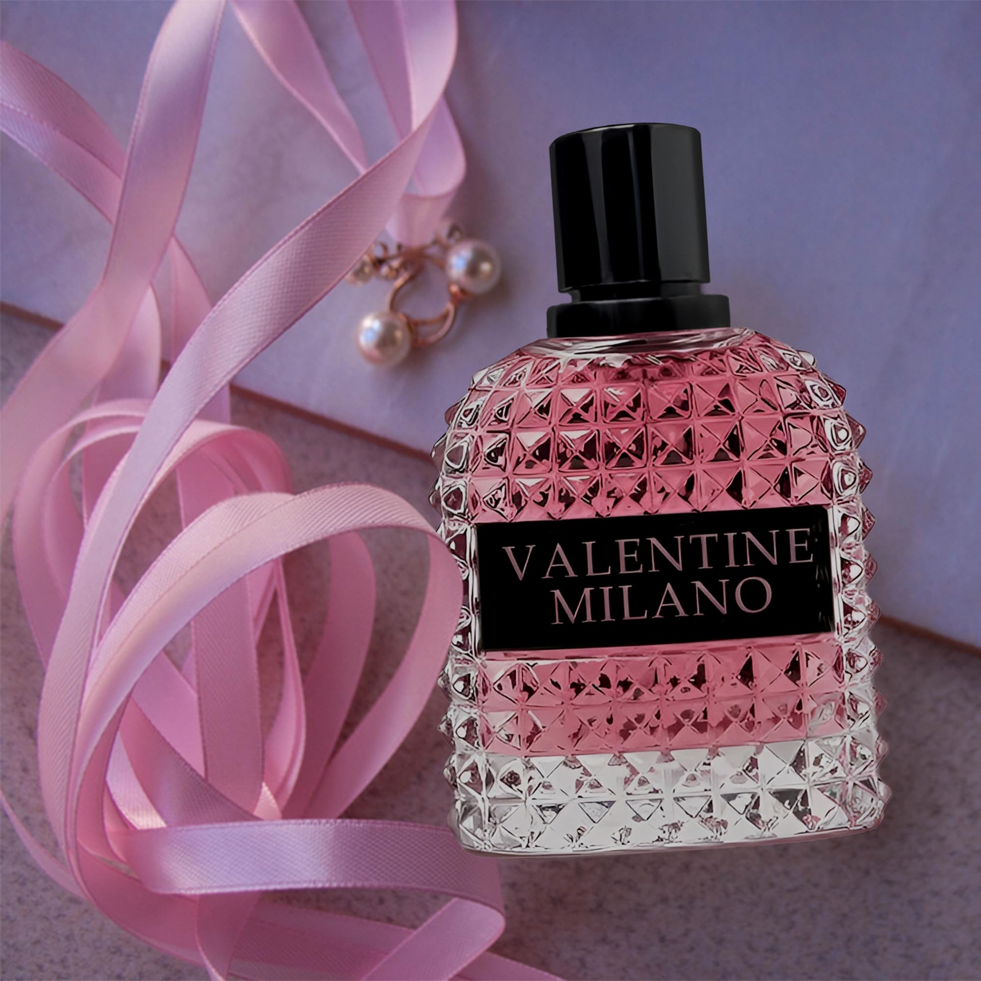 A CENTER Milano perfume cap close-up showing premium craftsmanship