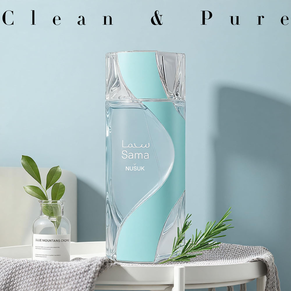 Nusuk Sama pump dispensing controlled mist.