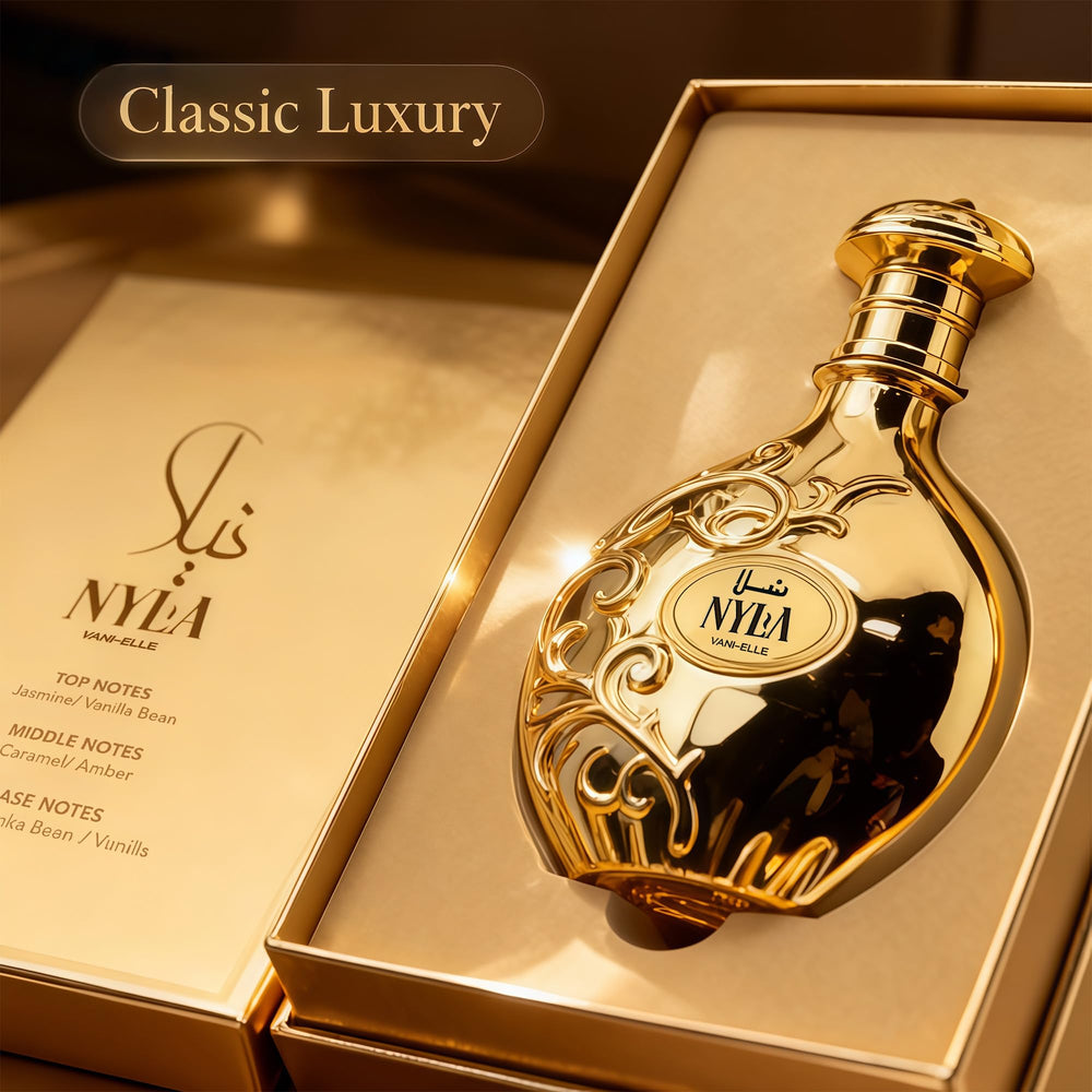 A CENTER Nyla Vanille packaging box highlighting premium presentation.