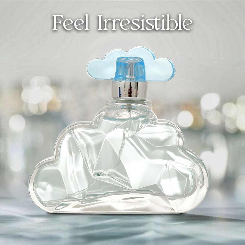 Close-up of Soft Cloud bottle cap emphasizes coconut and vanilla orchid notes.