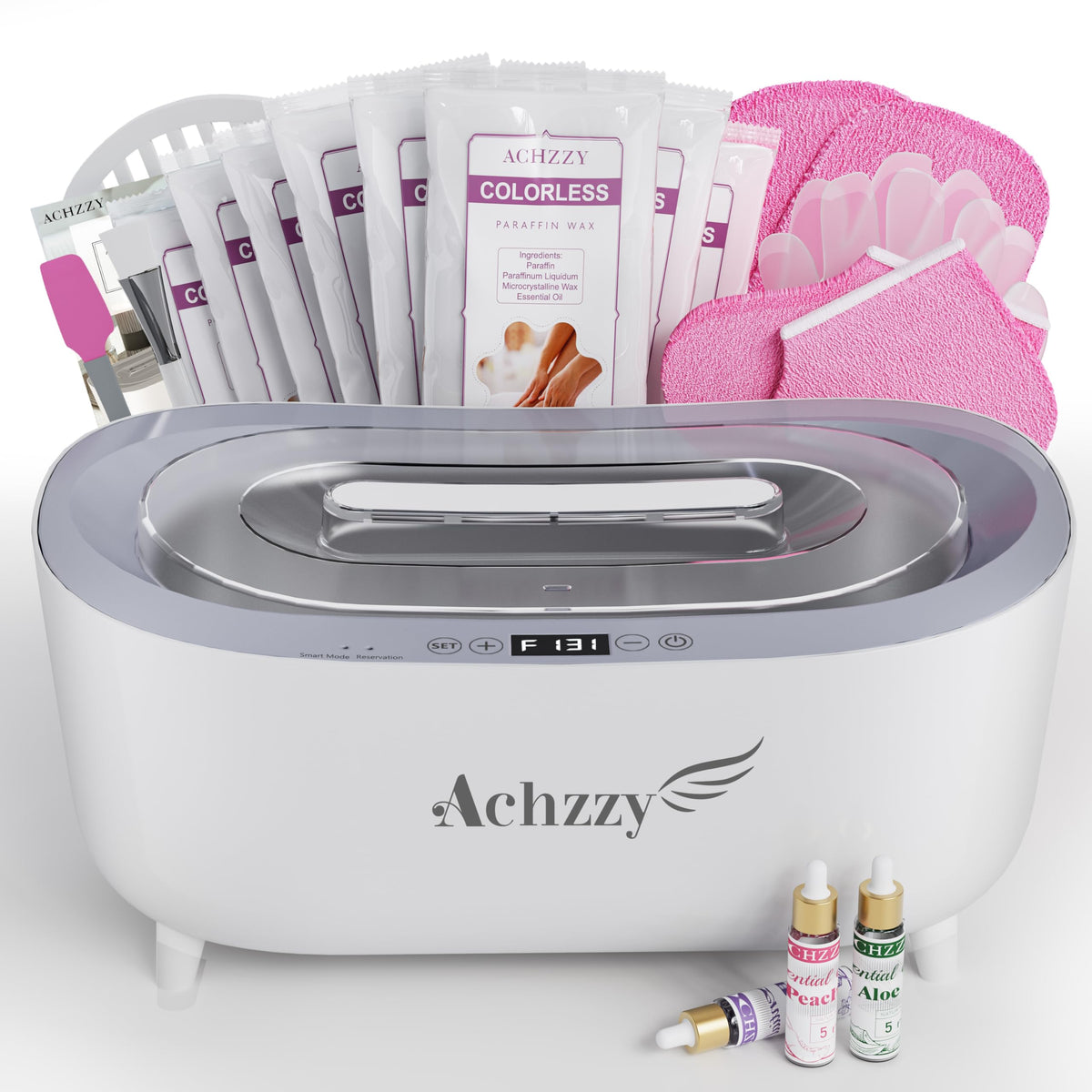 Achzzy paraffin wax machine for hands and feet delivering warm sessions