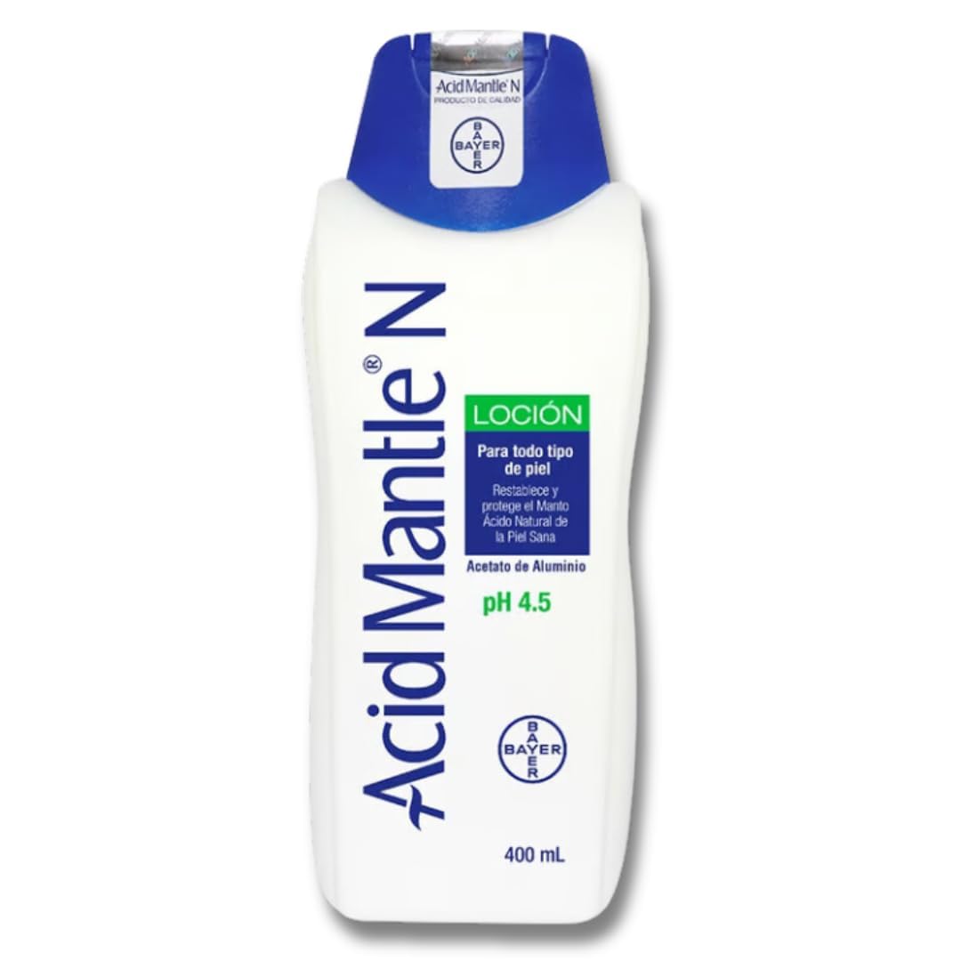 Acid Mantle N Ph4.5 Lotion bottle pour shows smooth hydration for sensitive skin
