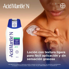 Acid Mantle N Ph4.5 Lotion pump bottle highlights barrier protection benefit