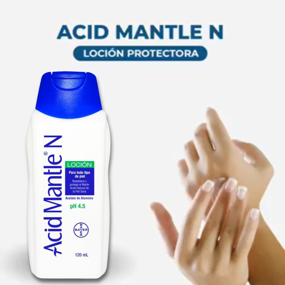 Acid Mantle N Ph4.5 Lotion texture close-up suggests gentle daily use