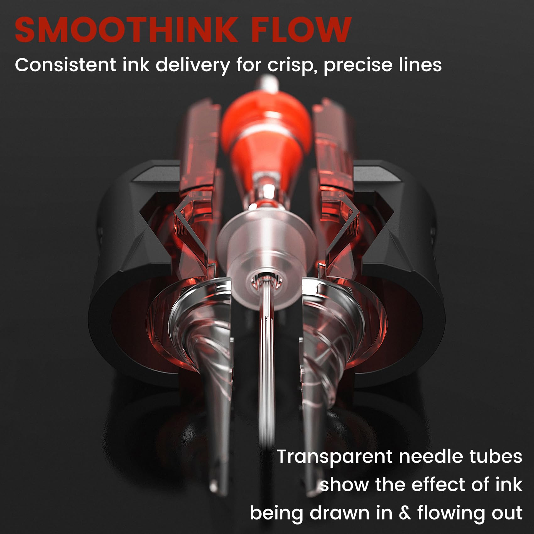 Ackbun 1005rl needle-pack enables smooth shading control.