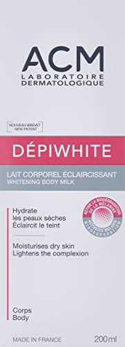 ACM Depiwhite packaging featuring a two-piece body moisturizer set for consistent skin hydration.