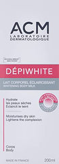 ACM Depiwhite packaging featuring a two-piece body moisturizer set for consistent skin hydration.