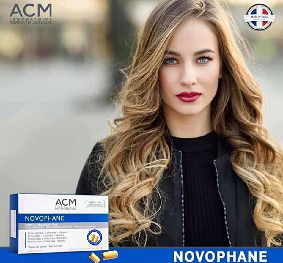 ACM Novophane Caps capsules inside bottle ready for routine