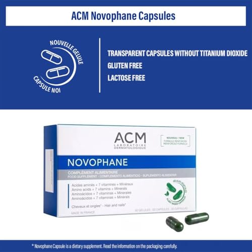 ACM Novophane Caps packaging clearly labeled for easy use