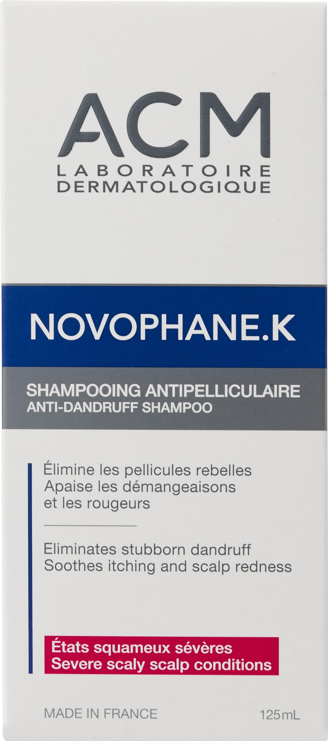 ACM Novophane.K scalp comfort balance suggests healthier feel between washes