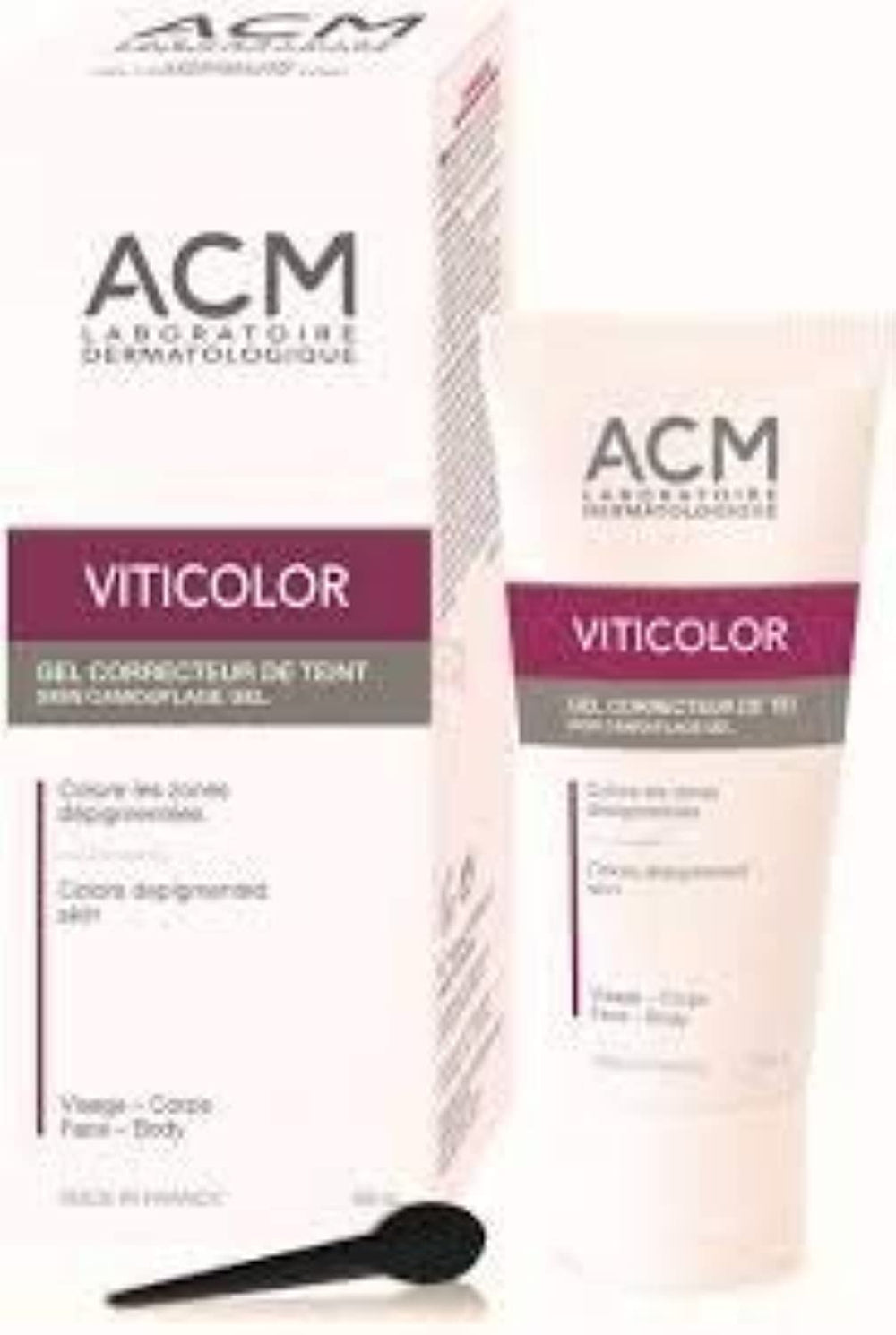 ACM Viticolor end result: natural-looking tint visible after hours on skin.