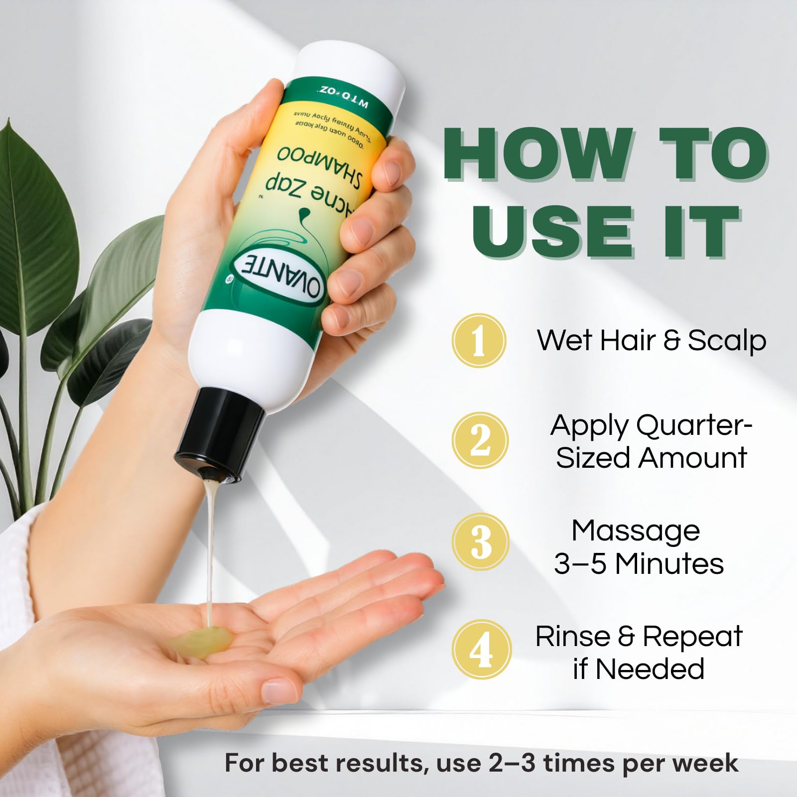 Acne Zap family-friendly shampoo indicates safe use for all ages.