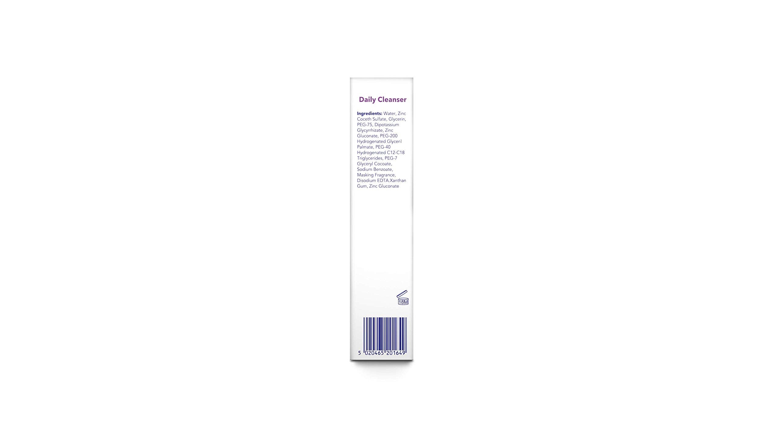 Acnecide Daily Cleanser routine shot for morning and evening cleansing.