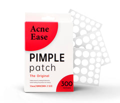 AcneEase ultra-thin clear patch on skin offers discreet protection.