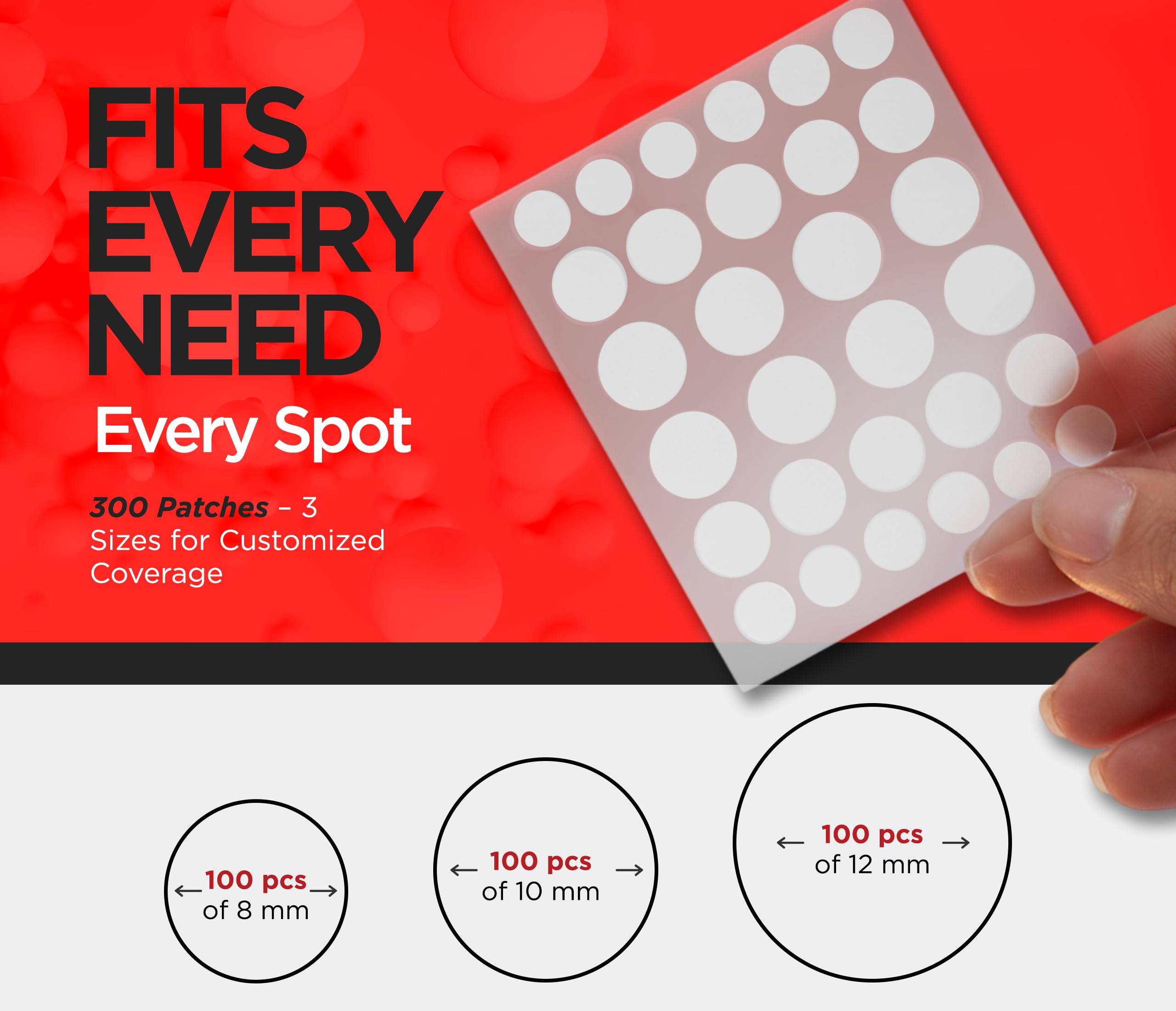 AcneEase patch stays put during daily movement for comfort.