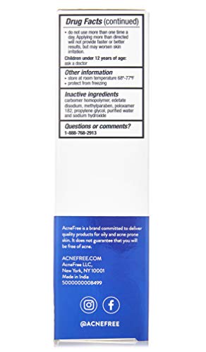 Adapalene gel applied to skin showing daily treatment use