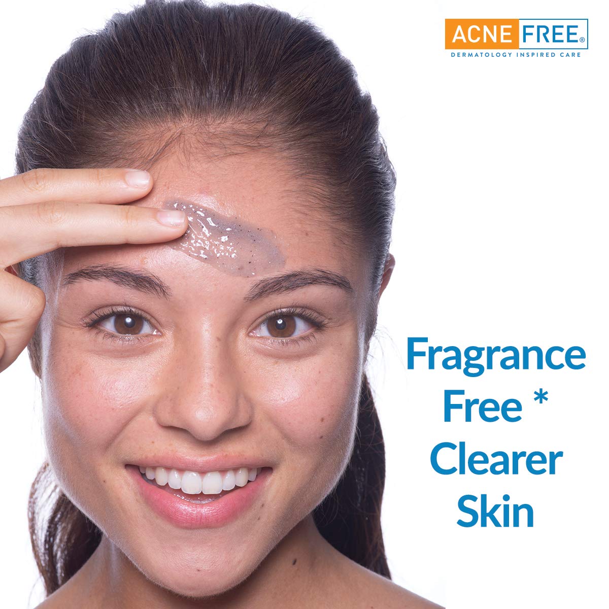 AcneFree dermatologist-inspired care note conveys balanced hydration and detox support.