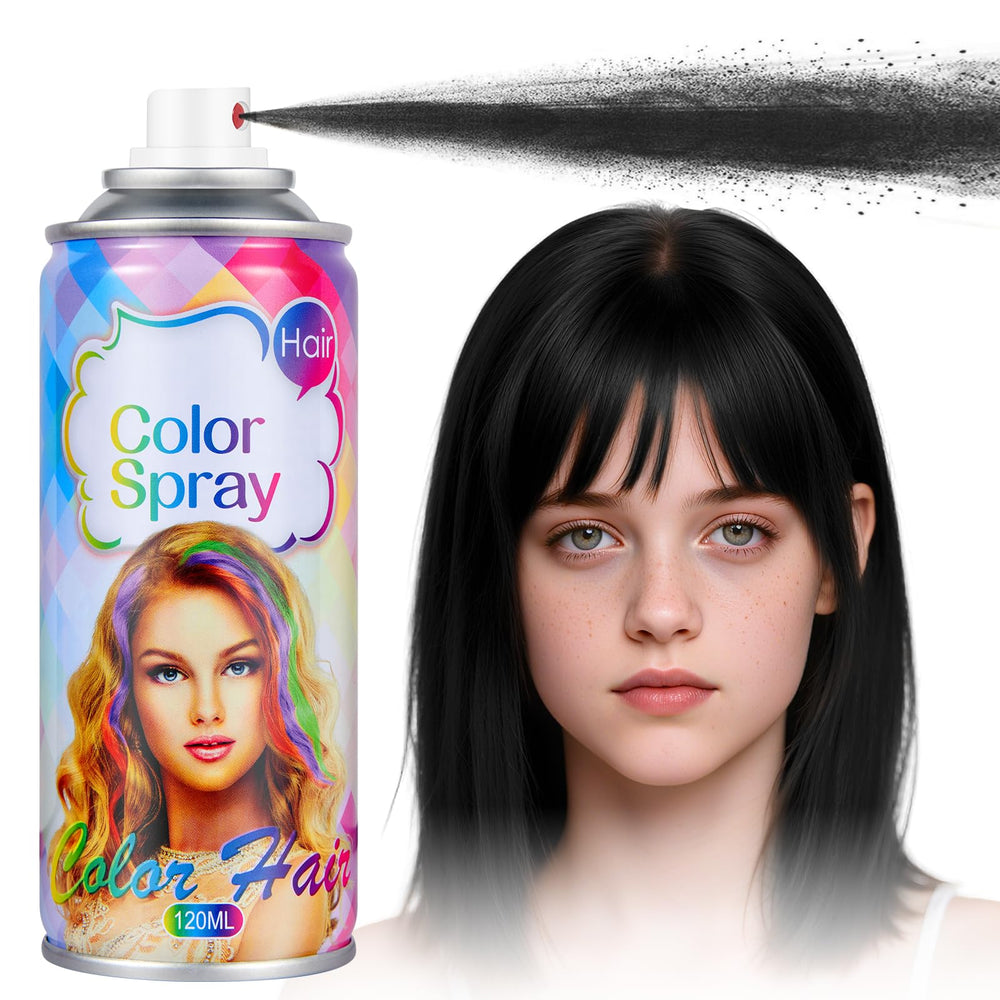 Acomler Black Hair Spray Bottle for instant, vibrant color on the go.
