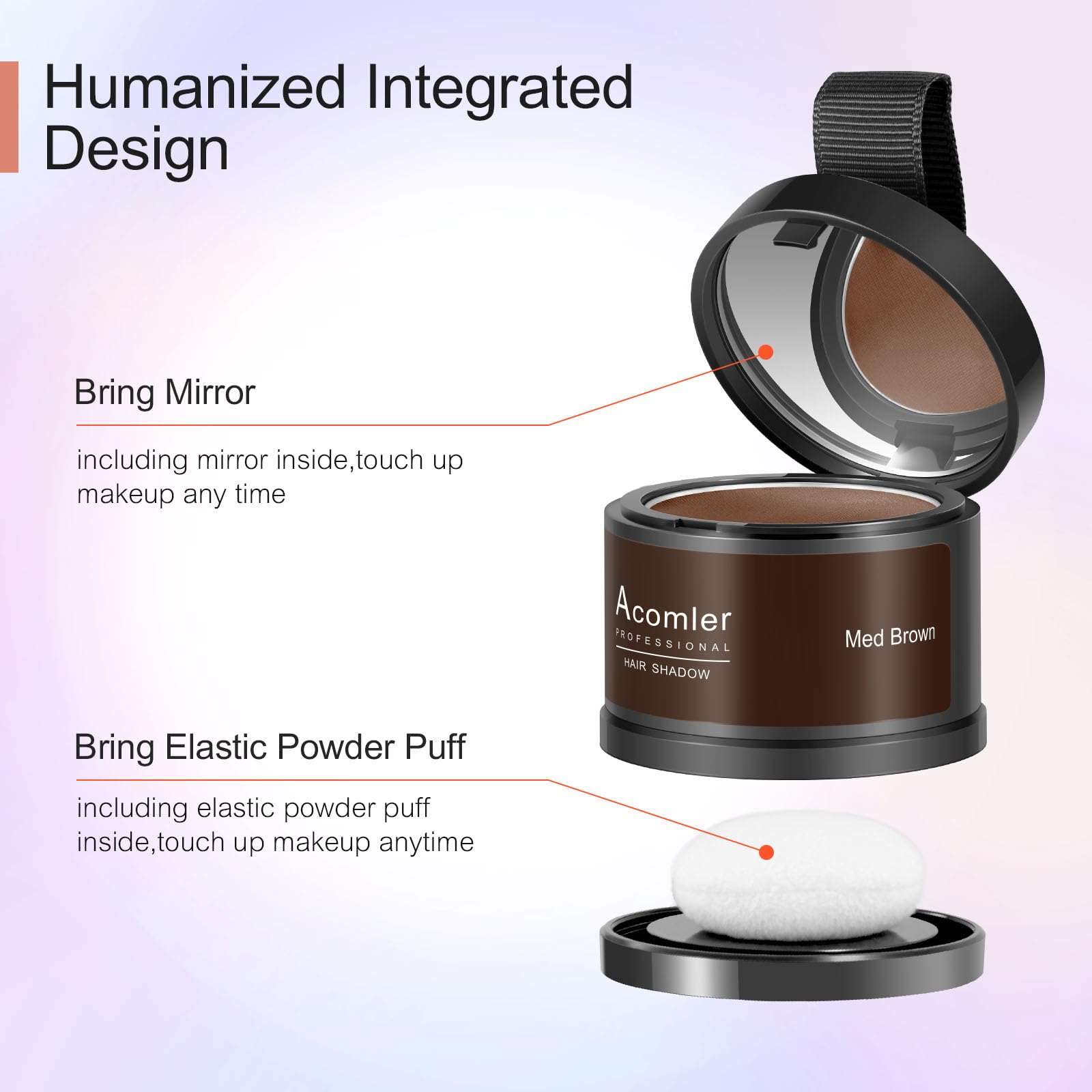 Acomler compact travel kit with mirror for on-the-go touch-ups.