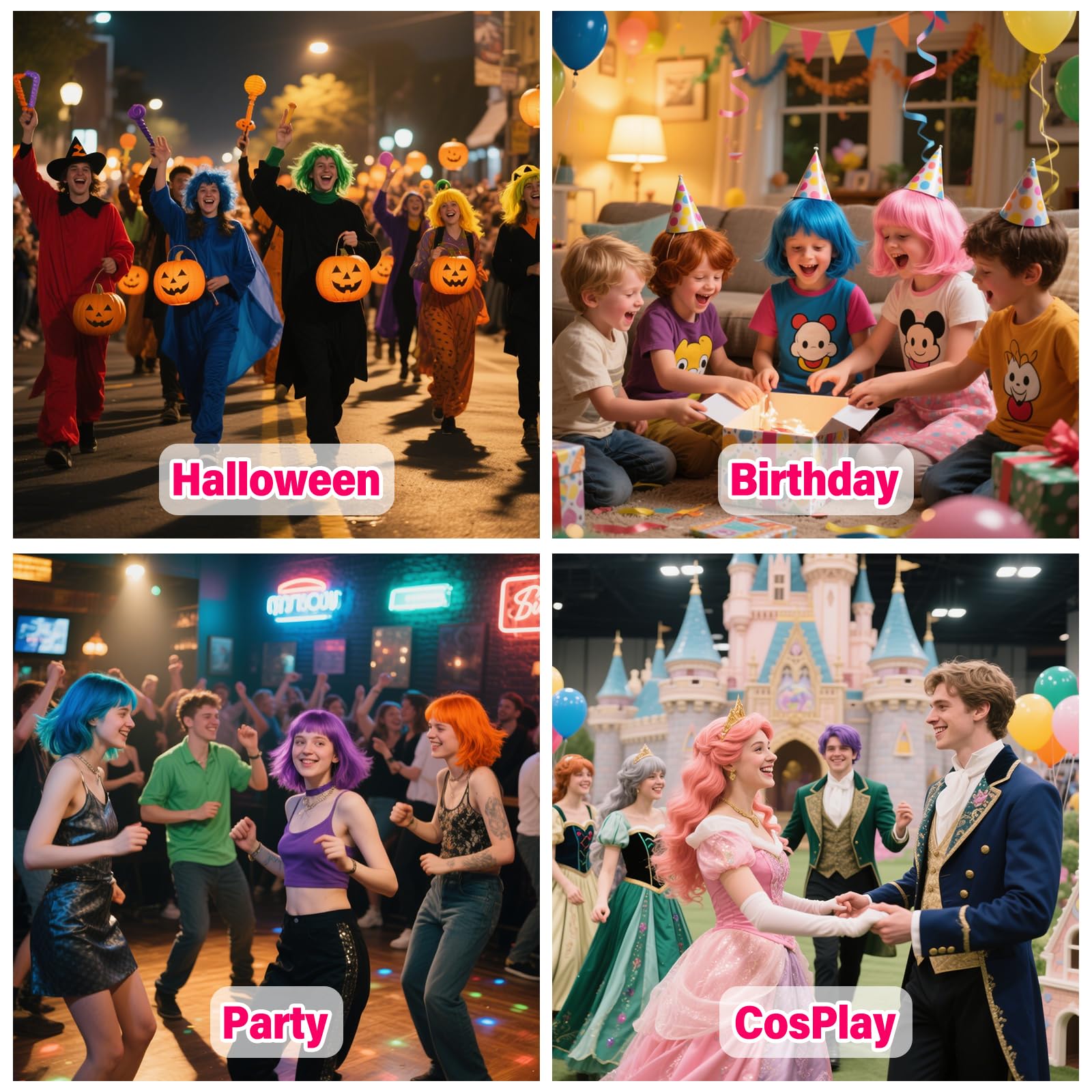 Acomler cosplay and holiday look enhancer for events.
